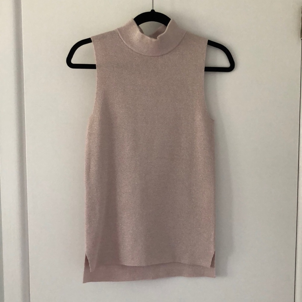 Banana Republic Sparkly Pink sweater tank